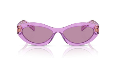 Prada SPR26Z Transparent Amethyst/Dark Violet Silver Int Mirror #colour_transparent-amethyst-dark-violet-silver-int-mirror