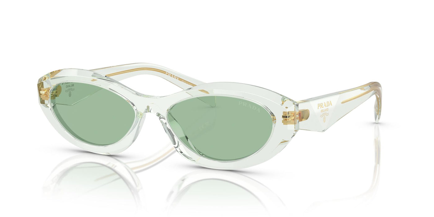 Prada SPR26Z Transparent Mint/Green #colour_transparent-mint-green