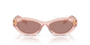 Prada SPR26Z Transparent Peach/Light Brown #colour_transparent-peach-light-brown