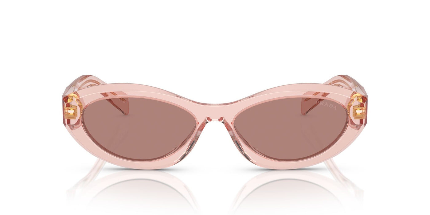 Prada SPR26Z Transparent Peach/Light Brown #colour_transparent-peach-light-brown