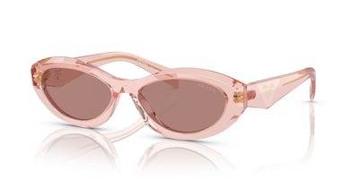 Prada SPR26Z Transparent Peach/Light Brown #colour_transparent-peach-light-brown