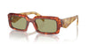 Prada SPR27Z Cognac Tortoise/Green #colour_cognac-tortoise-green