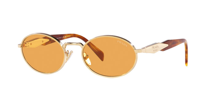 トップス PRADA PRADA CINEMA ROUND Sunglasses 65T Silver Unisex PR65TS Snoop Dogg