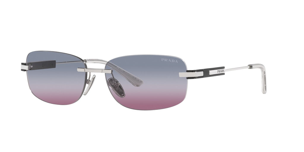 Prada SPR68Z Silver/Clear Blue Magenta Gradient #colour_silver-clear-blue-magenta-gradient