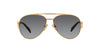 Prada SPR73Z Gold/Grey Polarised Gradient #colour_gold-grey-polarised-gradient