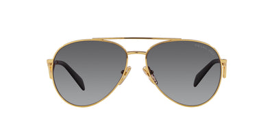 Prada SPR73Z Gold/Grey Polarised Gradient #colour_gold-grey-polarised-gradient