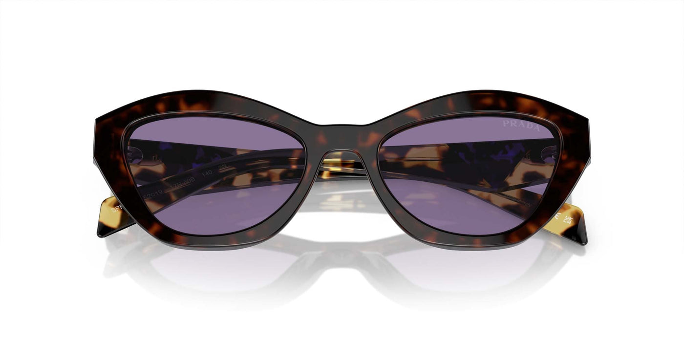 Prada SPR A02 Havana/Violet Internal Silver Mirror #colour_havana-violet-internal-silver-mirror