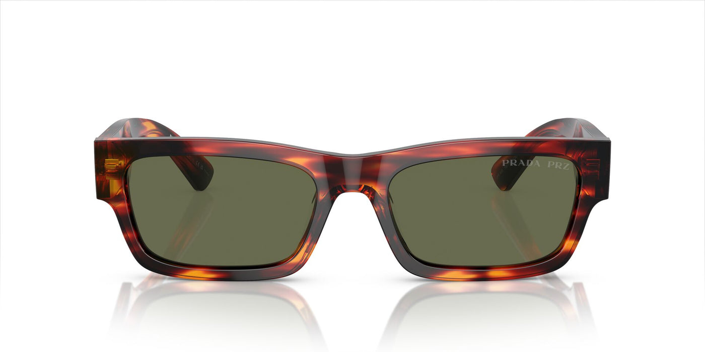 Prada SPR A03 Red Black Havana/Green Polarised #colour_red-black-havana-green-polarised