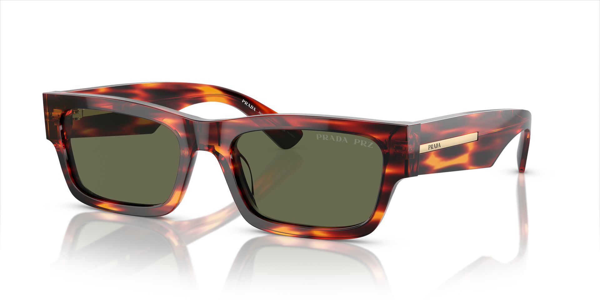 Prada SPR A03 Rectangle Sunglasses | Fashion Eyewear