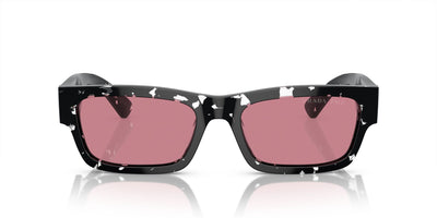 Prada SPR A03 Havana Black Transparent/Red Brown Crystal #colour_havana-black-transparent-red-brown-crystal