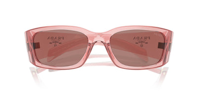 Prada SPR A14 Transparent Peach/Light Brown #colour_transparent-peach-light-brown