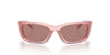 Prada SPR A14 Transparent Peach/Light Brown #colour_transparent-peach-light-brown