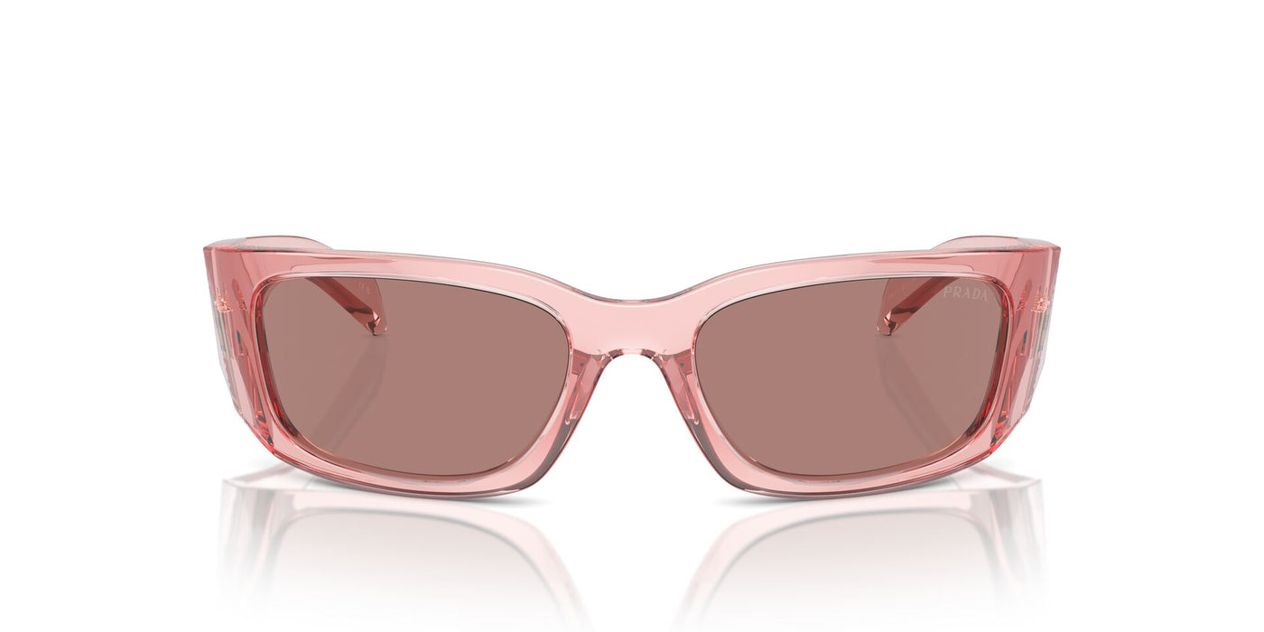 Prada SPR A14 Transparent Peach/Light Brown #colour_transparent-peach-light-brown