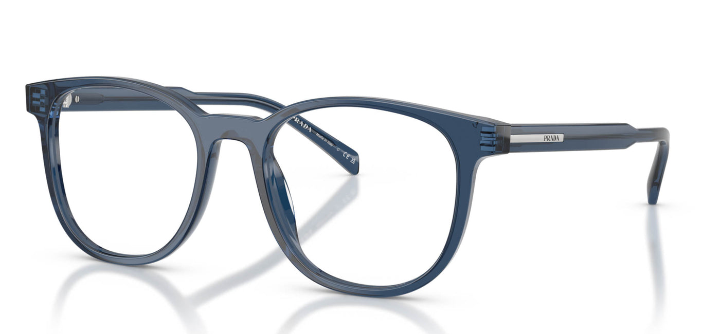 Authentic PRADA VPR 15W Eyeglasses Frame Only (Lenses‎ Removed/Scratched) & Case Prada PR 15WV Blue Eyeglasses | Includes FREE Rx Lenses main image 4