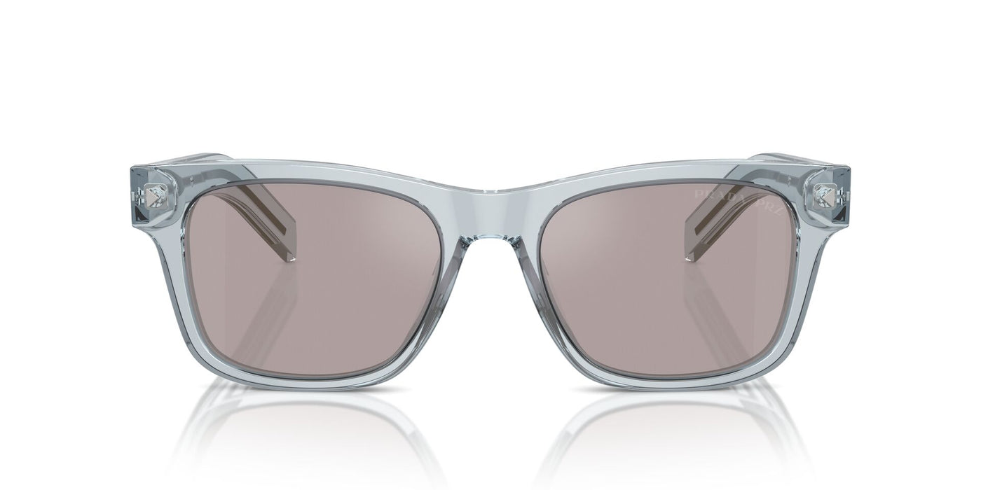 Prada SPR A17 Transparent Azure/Grey Gold Polarised Mirror #colour_transparent-azure-grey-gold-polarised-mirror