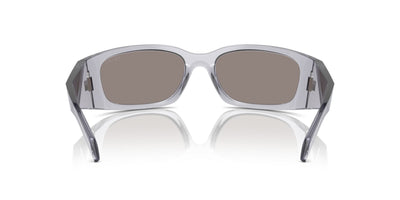 Prada SPR A19 Transparent Grey/Light Grey Silver Mirror #colour_transparent-grey-light-grey-silver-mirror