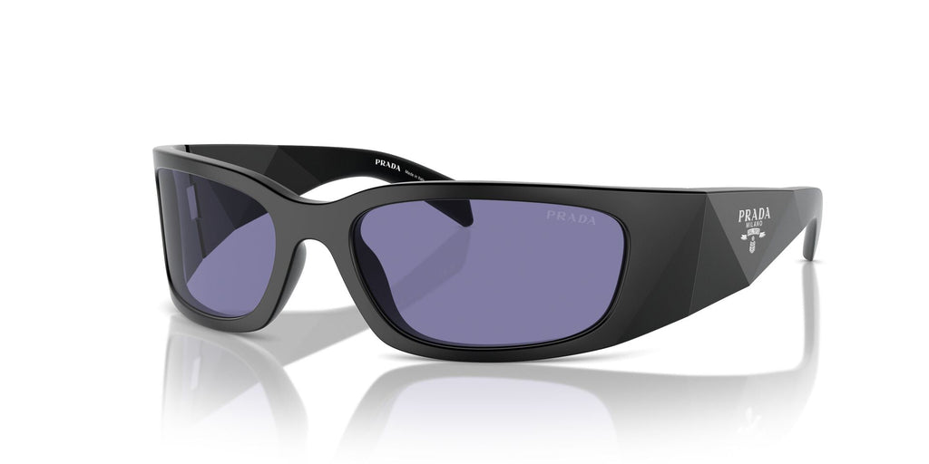 Prada SPR A19 Matte Black/Dark Violet #colour_matte-black-dark-violet