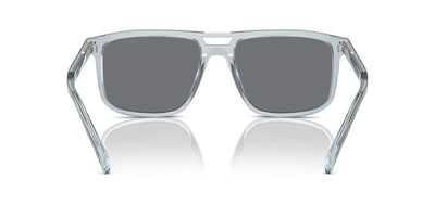 Prada SPR A22 Transparent Azure/Dark Grey Flash Silver #colour_transparent-azure-dark-grey-flash-silver