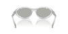 Prada SPR A23 Frosted Crystal/Clear Silver 80 Mirror #colour_frosted-crystal-clear-silver-80-mirror