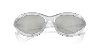 Prada SPR A23 Frosted Crystal/Clear Silver 80 Mirror #colour_frosted-crystal-clear-silver-80-mirror