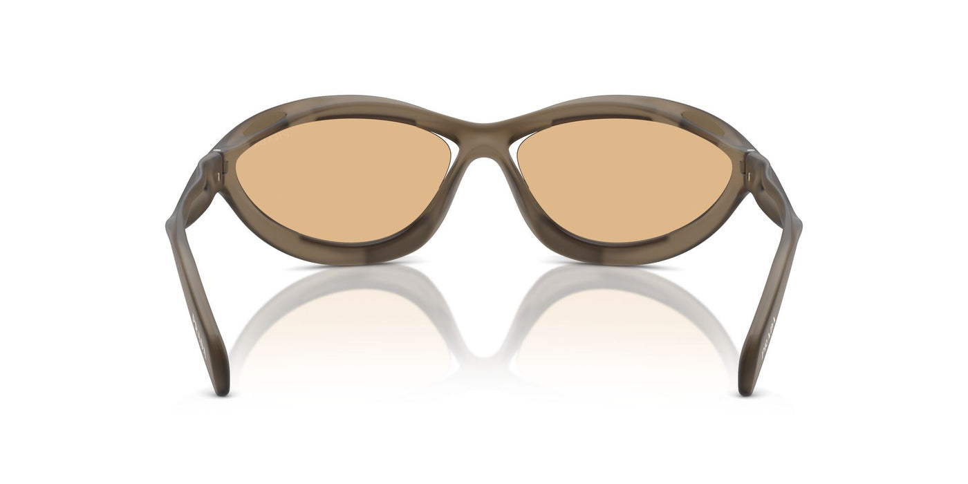 Prada SPR A26 Loden Frosted/Orange Mirror #colour_loden-frosted-orange-mirror