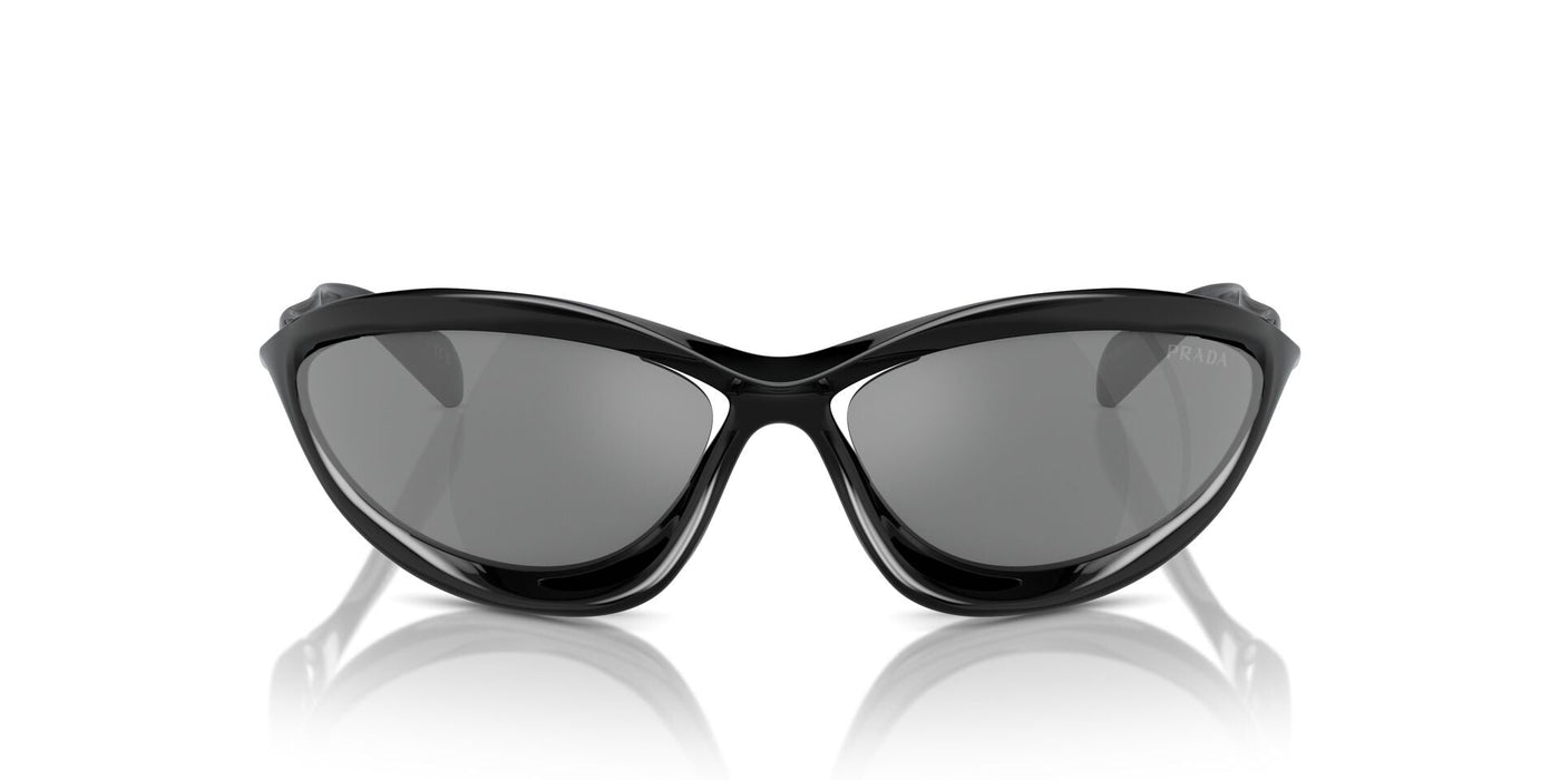 Prada SPR A26 Black/Grey Silver Mirror #colour_black-grey-silver-mirror