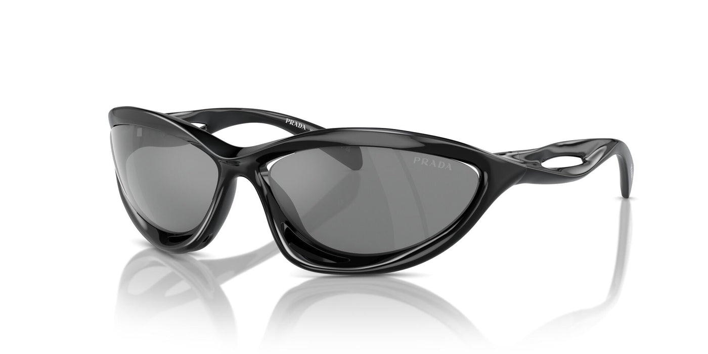 Prada SPR A26 Black/Grey Silver Mirror #colour_black-grey-silver-mirror