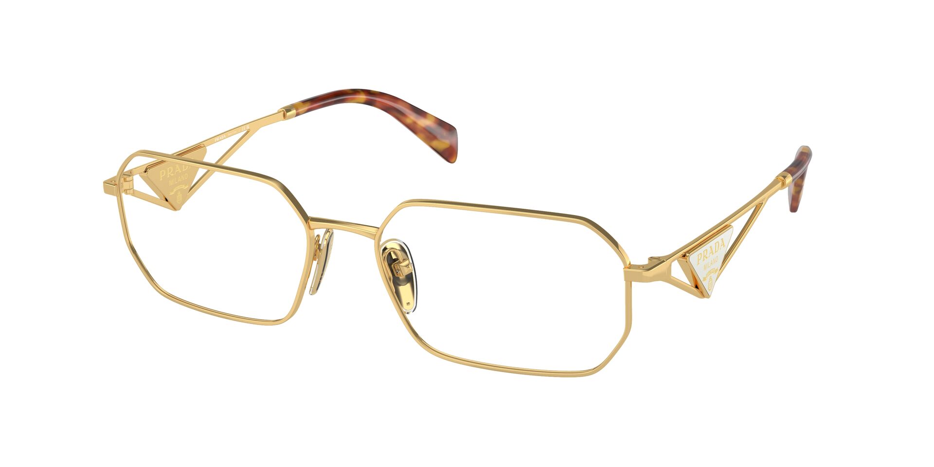 Prada VPRA53V Rectangle Glasses | Fashion Eyewear UK