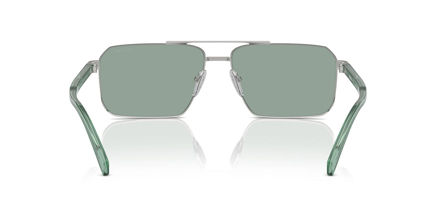 Prada SPR A57 Silver/Petrol Green #colour_silver-petrol-green