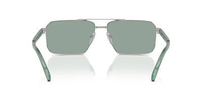 Prada SPR A57 Silver/Petrol Green #colour_silver-petrol-green