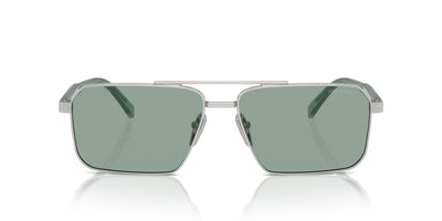 Prada SPR A57 Silver/Petrol Green #colour_silver-petrol-green