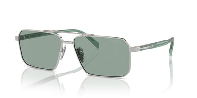 Prada SPR A57 Silver/Petrol Green #colour_silver-petrol-green