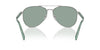Prada SPR A58 Silver/Petrol Green #colour_silver-petrol-green