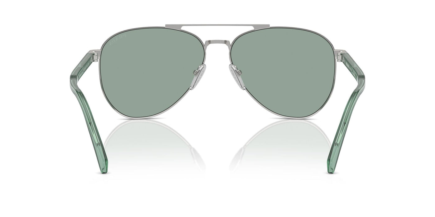 Prada SPR A58 Silver/Petrol Green #colour_silver-petrol-green