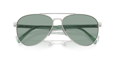 Prada SPR A58 Silver/Petrol Green #colour_silver-petrol-green