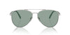 Prada SPR A58 Silver/Petrol Green #colour_silver-petrol-green