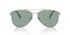 Prada SPR A58 Silver/Petrol Green #colour_silver-petrol-green