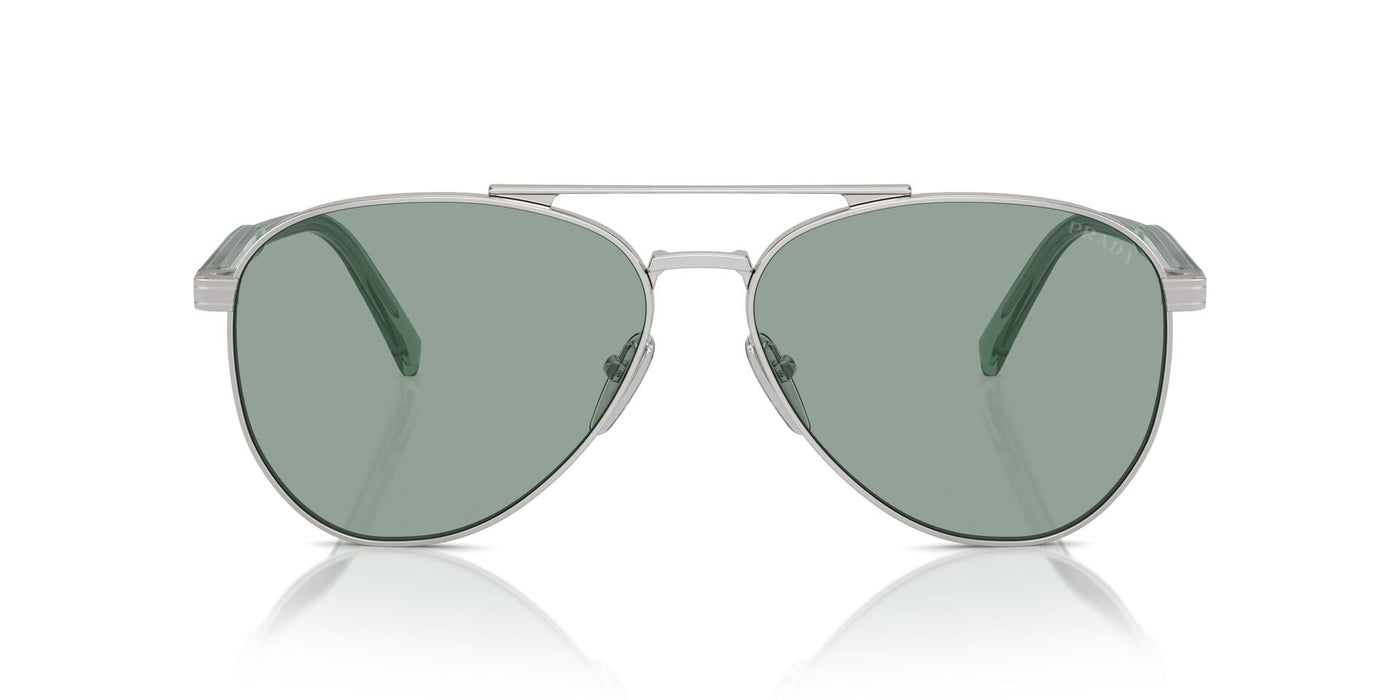 Prada SPR A58 Silver/Petrol Green #colour_silver-petrol-green