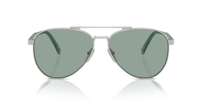 Prada SPR A58 Silver/Petrol Green #colour_silver-petrol-green