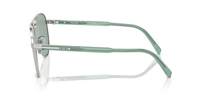 Prada SPR A58 Silver/Petrol Green #colour_silver-petrol-green