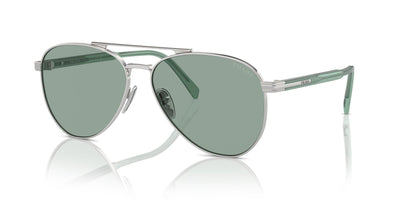 Prada SPR A58 Silver/Petrol Green #colour_silver-petrol-green