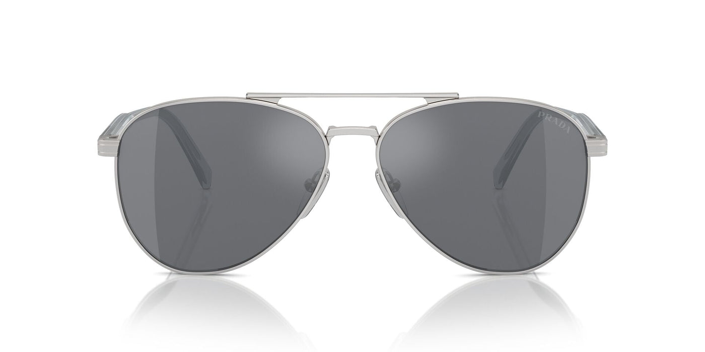 Prada SPR A58 Silver/Dark Grey Flash Silver #colour_silver-dark-grey-flash-silver