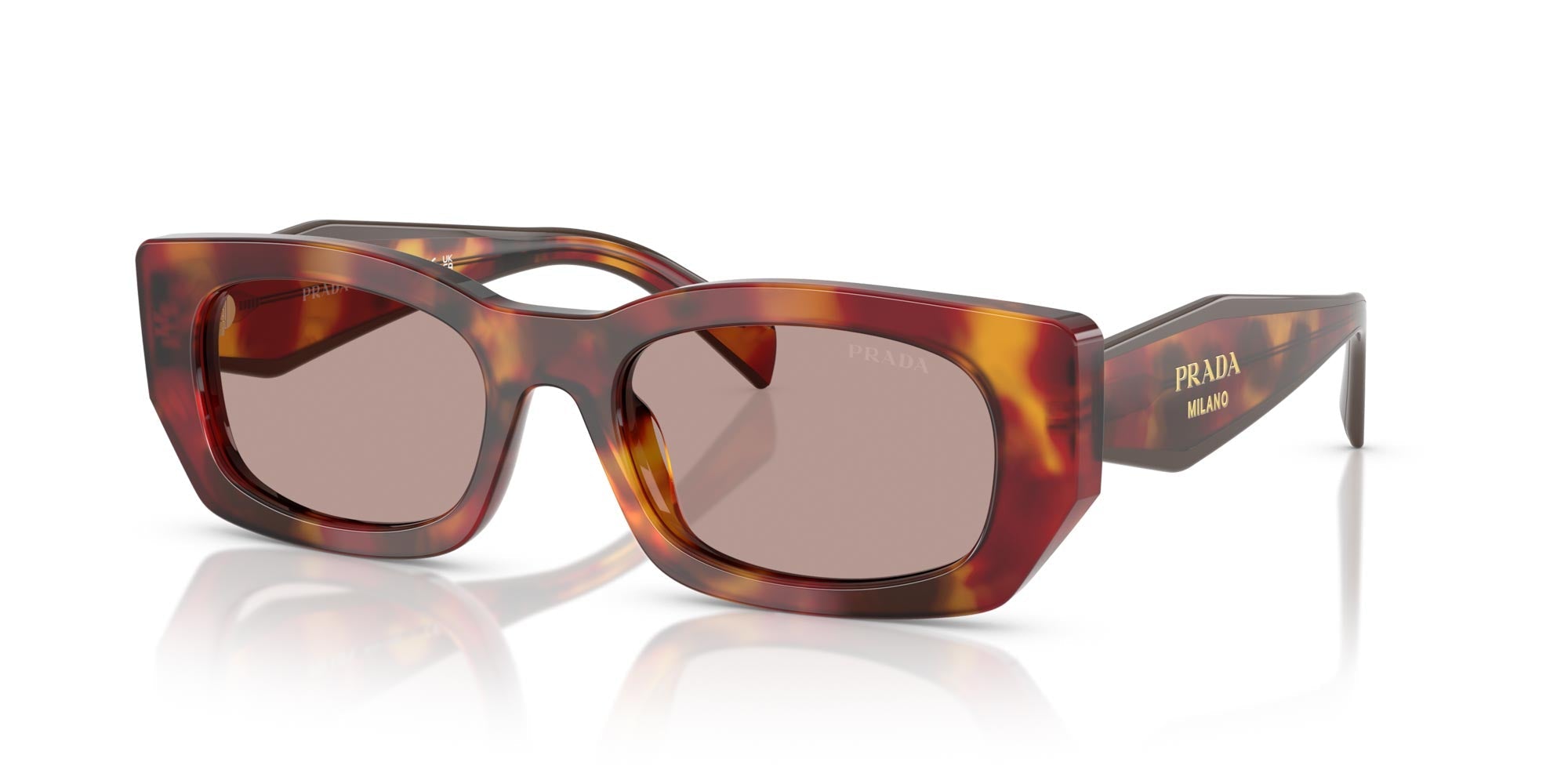 Prada SPR B05 Rectangle Sunglasses | Fashion Eyewear US