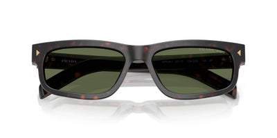 Prada SPR B11 Root Tortoise/Green Polarised #colour_root-tortoise-green-polarised