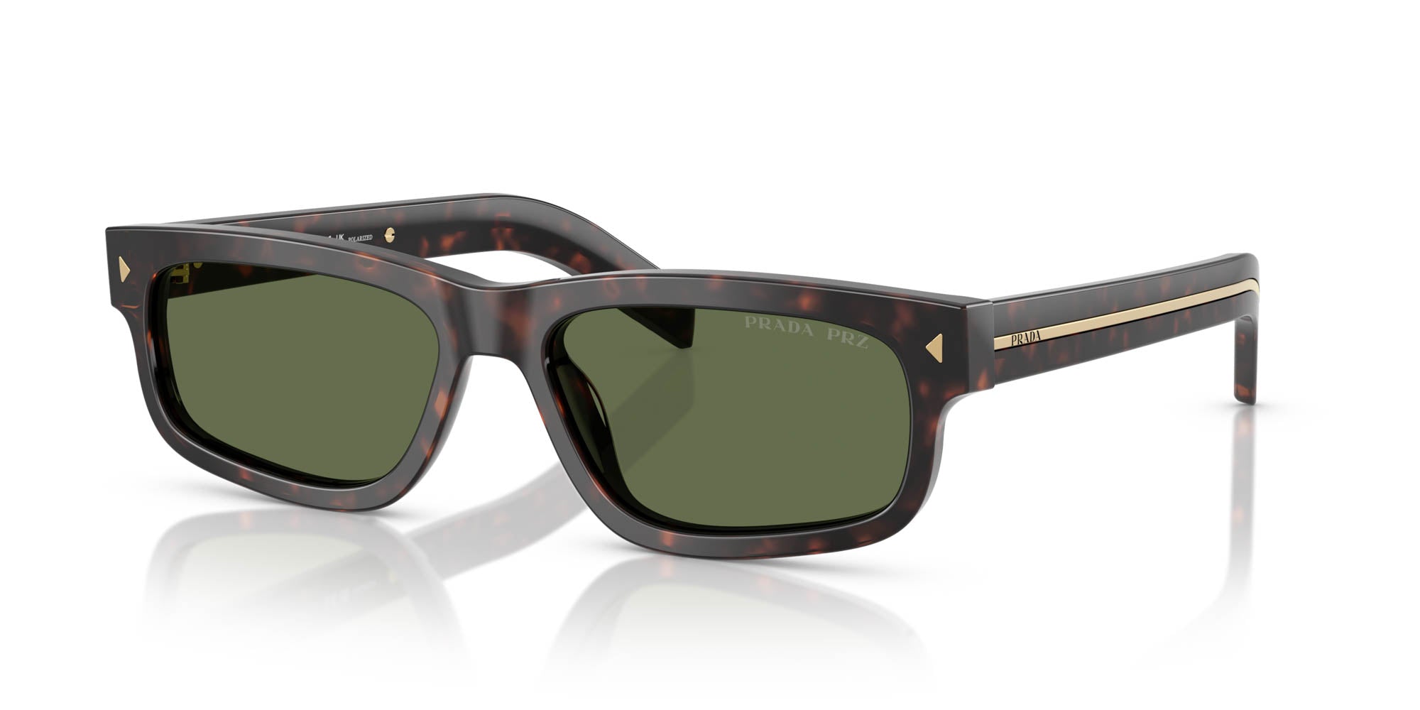 PRADAプラダ 2025SS SPR B11 サングラス【57□17】【MEWA80399】 Prada SPR B11 Rectangle Sunglasses | Fashion Eyewear US