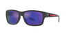 Prada Sport Linea Rossa SPS01W Matte Grey/Dark Blue Violet Mirror #colour_matte-grey-dark-blue-violet-mirror