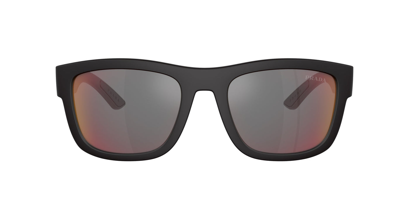 Prada Linea Rossa SPS01Z Black Rubber/Dark Grey Blue/Red Mirror #colour_black-rubber-dark-grey-blue-red-mirror