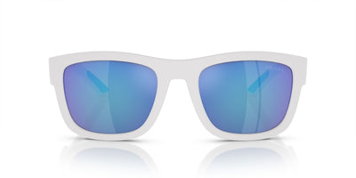 Prada Linea Rossa SPS01Z White Rubber/Light Green Blue Mirror #colour_white-rubber-light-green-blue-mirror