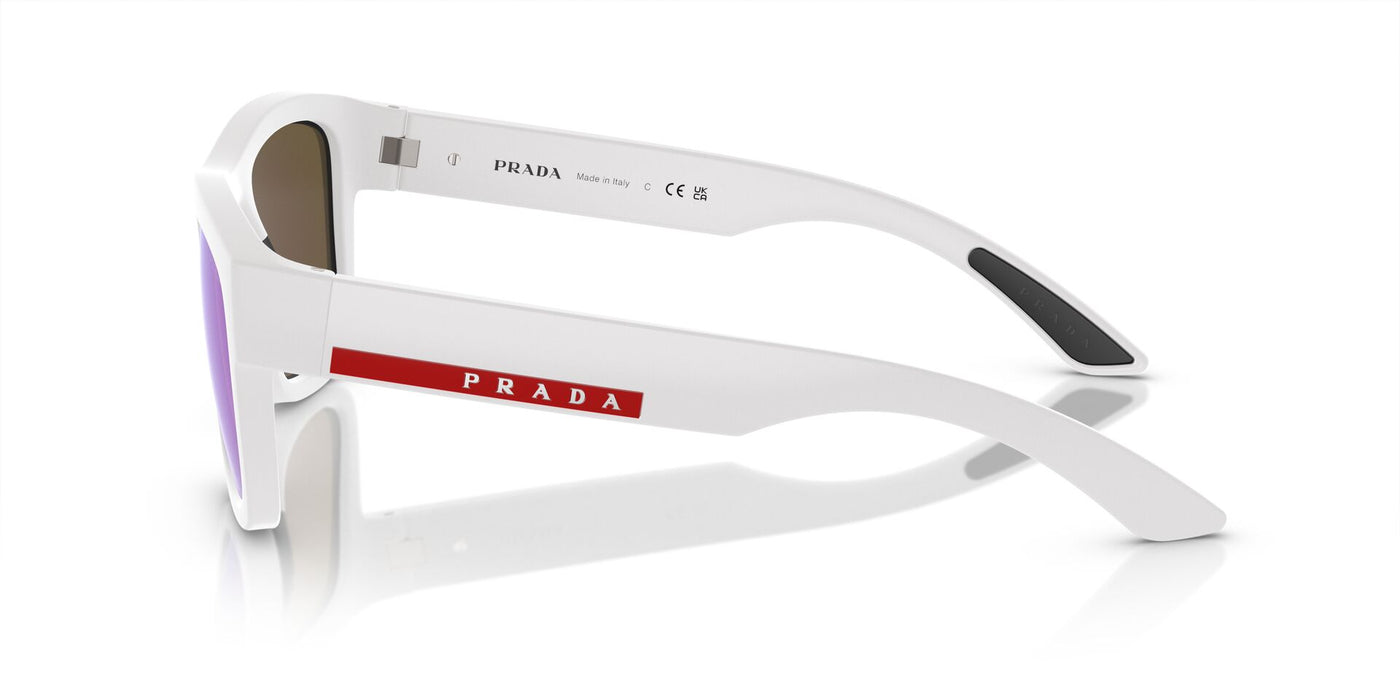 Prada Linea Rossa SPS01Z White Rubber/Light Green Blue Mirror #colour_white-rubber-light-green-blue-mirror