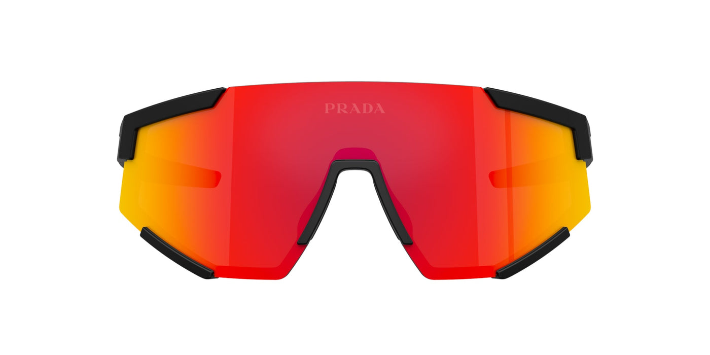 Prada Linea Rossa SPS04W Black Rubber/Brown Orange Mirror #colour_black-rubber-brown-orange-mirror